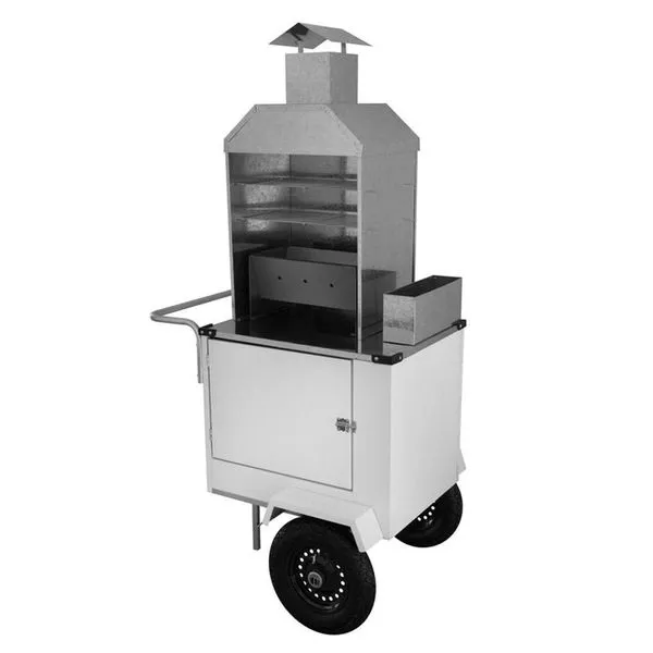Carrinho De Churrasco Cefaz Econômico Branco Com Rodas Pneumáticas Bec02p sem variação
