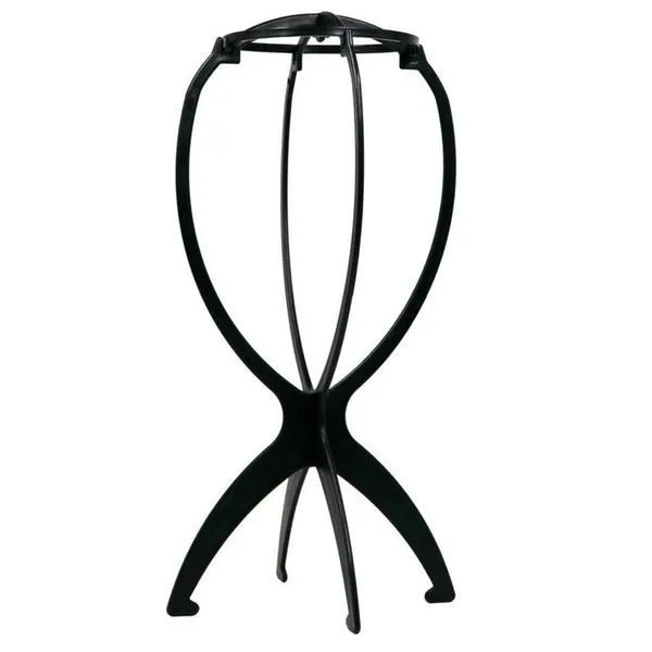Kit 5 Suporte Dobrável Plástico Para Descansar Peruca Wigs Guardar E Secar Lace Chapéu Expositor Cor:preto