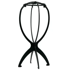 Kit 5 Suporte Dobrável Plástico Para Descansar Peruca Wigs Guardar E Secar Lace Chapéu Expositor Cor:preto