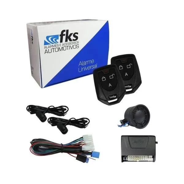 Alarme Automotivo para Carro FK902SB Plus Compatível com Diversos Veículos com Ultrassom e Travamento FKS Alarme Automotivo para Carro FK902SB Plus Compatível com Diversos Veículos com Ultrassom FKS