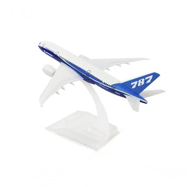Avião Miniatura Colecionável ap787-p em Metal Escala 1:400 com Base de Acrílico Transparente