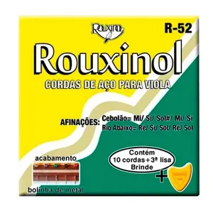Cordas Rouxinol De Aço Para Viola + 3 Lisa Palheta Brinde