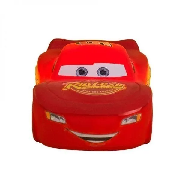 Luminária Abajur De Mesa McQueen Carros Disney Usare Vermelho