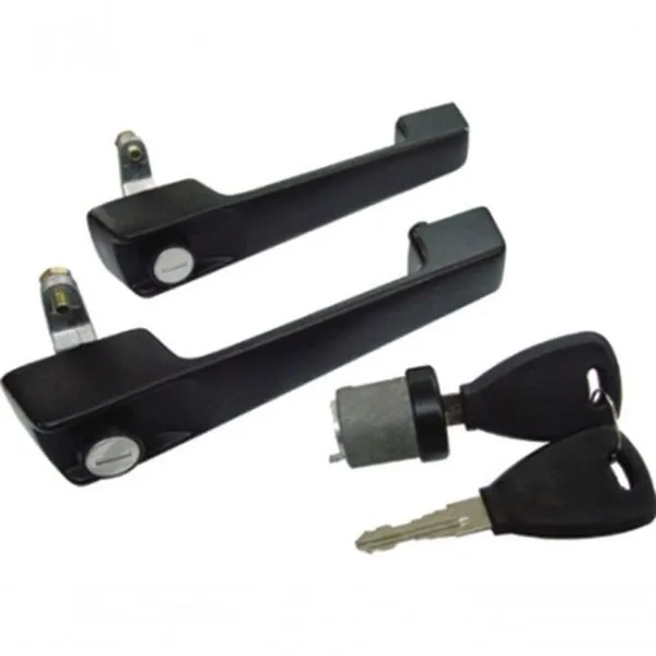 Kit Maçanetas Externa e Cilindro de Ignição com Chave Preto Linha 608 Mercedes-Benz Segurança e Reposição Universal Kit Maçanetas Externa e Cilindro de Ignição com Chave Preto Linha 608 Mercedes-Benz Universal