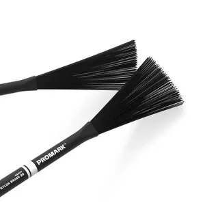 Vassourinha de Percussão PMNB2B Nylon Pesada com Peso Interno Preta Promark Vassourinha de Percussão PMNB2B Nylon Pesada Preta Promark