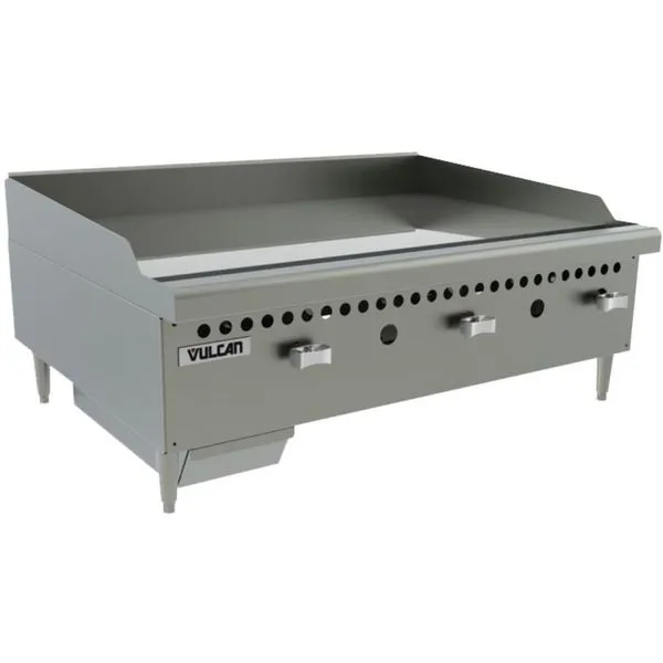 Chapa a Gás VCRG36 3 Queimadores Alta Espessura 25,4mm 75000 BTUS Inox Vulcan Chapa a Gás VCRG36 3 Queimadores Alta Espessura 25,4mm 75000 BTUS Vulcan