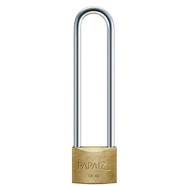 Cadeado Haste Longa Cromado 40-50 - 0100401 - Papaiz