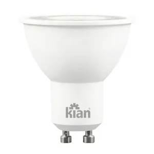 Lâmpada LED Dicroica MR16 GU10 4W Bivolt Kian Lâmpada de LED Dicroica MR16 4W GU10 250 Lúmens Luz Branca
