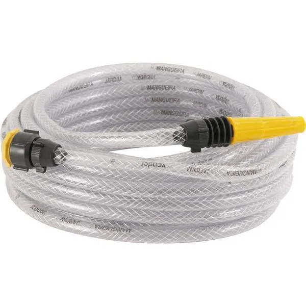 Mangueira PVC para Jardim 7/16" Transparente 10M com Esguicho - VONDER