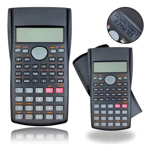Calculadora Científica Portátil 240 Funções Display 2 Linhas