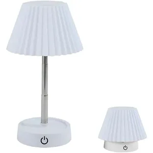 Abajur Luminária de Mesa LED Recarregável Retrátil - Portátil Recarregável com Touch 3 Níveis de Luz USB 3000