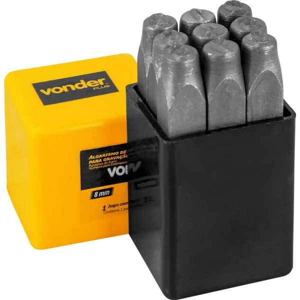 Algarismo de Aço para Gravação 8mm - VONDER PLUS