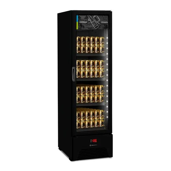 Cervejeira Metalfrio 324L All Balck 1 Porta Preta VN28AH CERVEJEIRA METALFRIO 324L ALL BALCK 1 PORTA 127V (VN28AH)