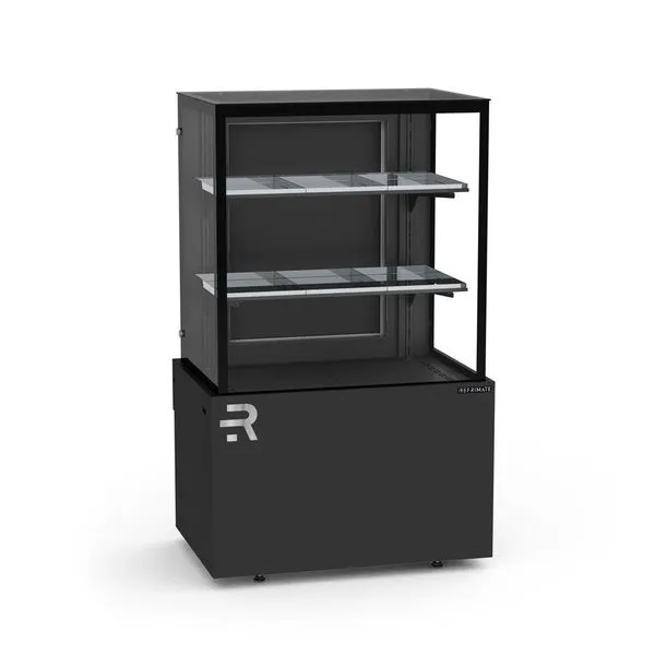 Expositor Quente para Doces e Salgados CVTQ 750 75cm 60ºC Preto 220V Refrimate Expositor Quente CVTQ 750 para Doces e Salgados 75cm Preto 220V Refrimate