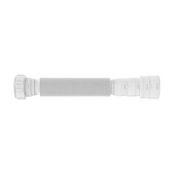 Sifão Universal Branco Pvc 72cm - Tubo Extensivo Sanfonado Dn38-dn40-dn48-dn50