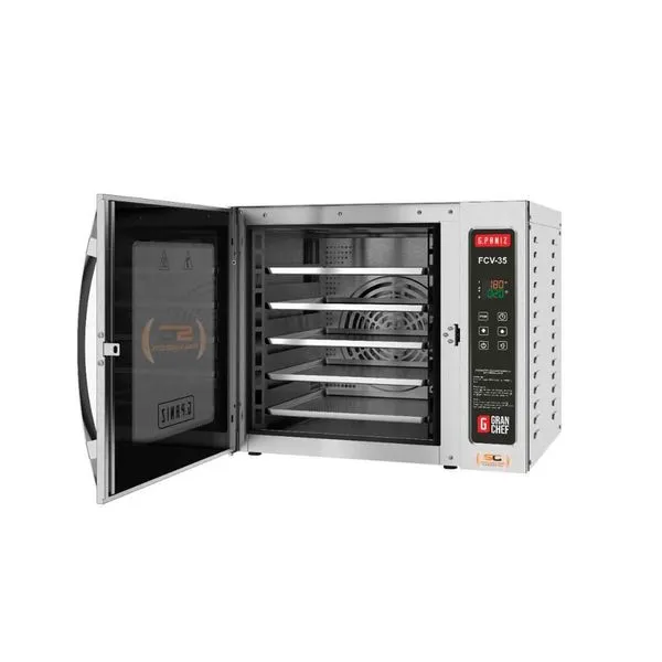 Forno Turbo Convector com Vapor Gpaniz Elétrico FCV35 Aço Inox 75L Digital Inox 220V Forno Turbo Convector com Vapor Gpaniz Elétrico FCV35 Inox 75L Digital 220V
