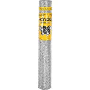 Tela Metálica Hexagonal Malha 2" 22 BWG x 1,8m 50 metros Galinheiro VONDER