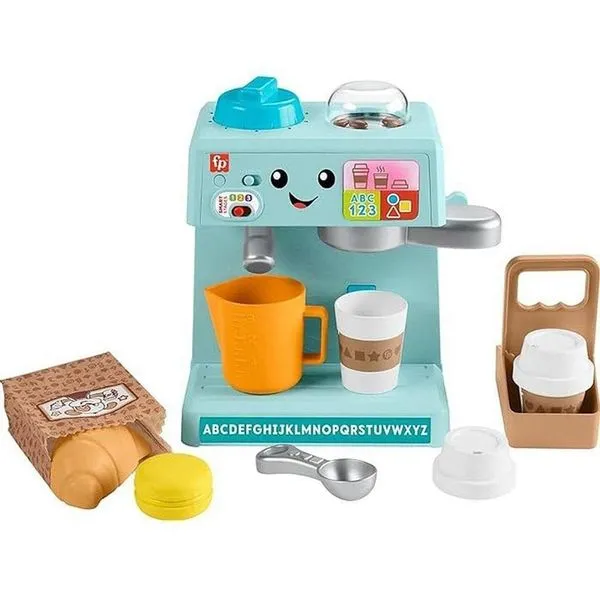 Brinquedo Educativo Máquina de Café com Sons e 10 Acessórios Fisher-Price
