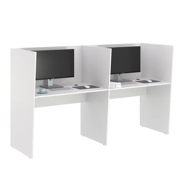 Guiche De Trabalho 2 Lugares Grecia Branco