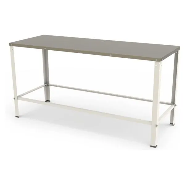 Mesa Bancada de Apoio para Panificadora MBR-015N com Tampo em Aço Inox Escovado Branco Braesi Mesa Bancada de Apoio para Panificadora MBR-015N com Estrutura em Aço Branco Braesi