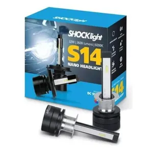 Lâmpada Shockligth Led S14 Nano H1 6000k 12v Headligth