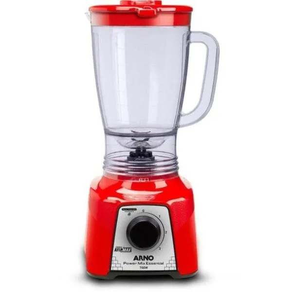 Liquidificador Arno Power Mix Essential 700W Vermelho 110V