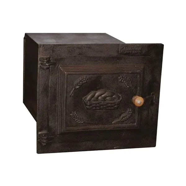 Forno a Lenha Fundição Unicláudio Pequeno Porta de Ferro Fundido 50x35x30cm Preto Forno a Lenha Fundição Unicláudio Porta de Ferro Fundido Preto