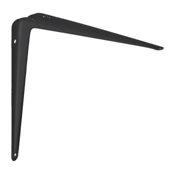 Suporte Em L De Aço Preto 15 X 20 Cm - Sl-1520-pr - Multivisão
