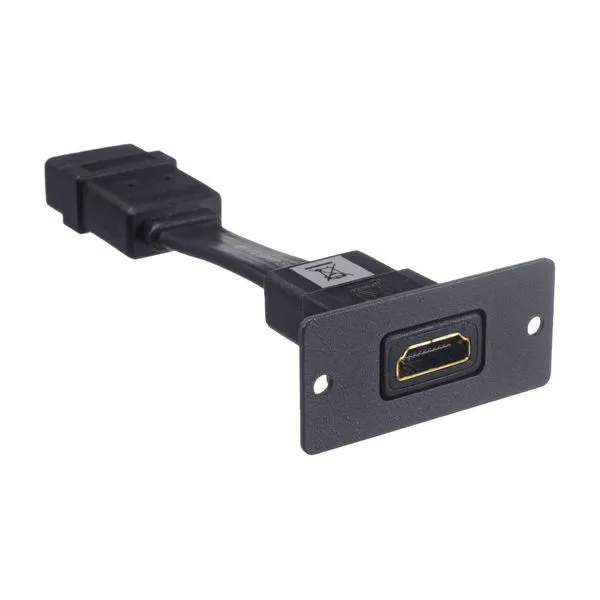 Placa De Inserção Hdmi Fêmea. X Fêmea Preto (kramer)