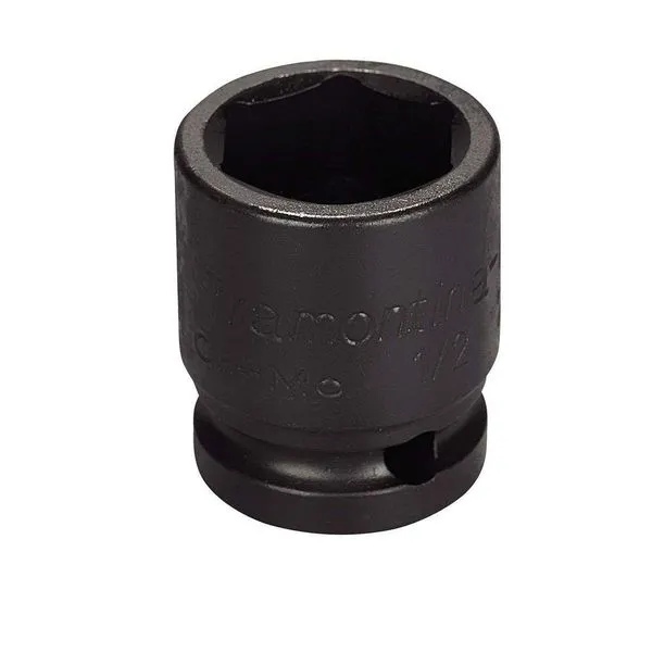 Soquete De Impacto Sextavado Em Aço Cromo Molibdênio 24 Mm - Encaixe 1-2\'\' Pro