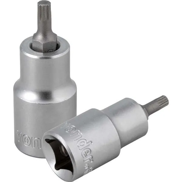 Soquete multidentado curto com encaixe de 1/2" M5 VONDER