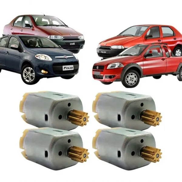Kit 4 Micro Motor para Trava de Fechadura Elétrica F103 para Fiat Doblo Grand Siena Idea Palio Weekend Strada Uno Kit 4 Micro Motor para Trava de Fechadura F103 para Fiat Doblo Grand Siena Idea Palio Universal