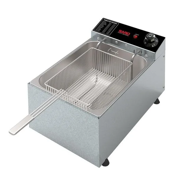 Fritadeira Elétrica 1 Cuba 5 Litros Saro Fr11