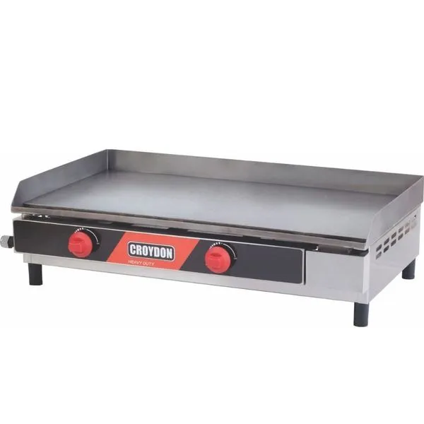 Chapa a Gás FG08 Queimador Gaveta 80x40cm 30000 BTU-h para Restaurantes Croydon Chapa a Gás FG08 Queimador Gaveta 80x40cm 30000 BTU-h Croydon