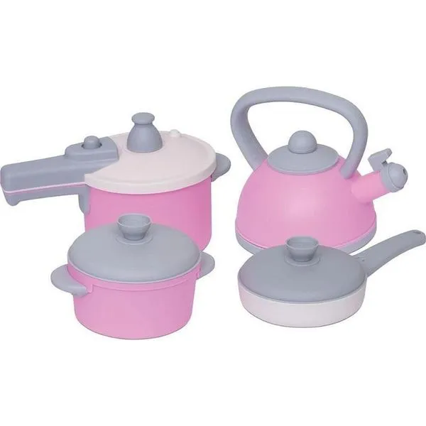 Kit Panelinhas Baby Gourmet RS 4 Peças Rosa Mercotoys