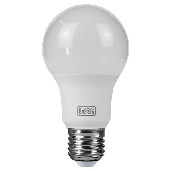 Lâmpada LED Bulbo Luz Amarela E27 Bivolt Black&Decker Lâmpada Bulbo LED 9W 803 Lúmens Bivolt Luz Amarela