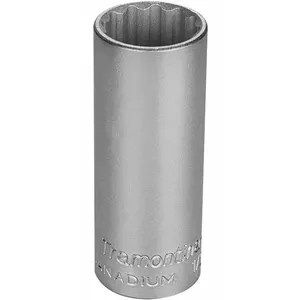 SOQUETE ESTRIADO LONGO 1/2"X 24MM TRAMONTINA PRO