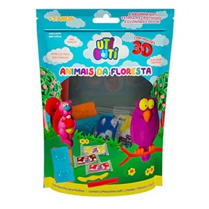 Massa Para Modelar Criativa Kit Animais Floresta Utiguti 7