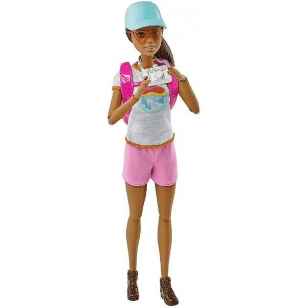 Boneca Barbie Negra Esportista c/ Pet - Mattel