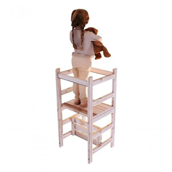 Torre Montessoriana Aprendizagem 4x1 Mesinha Cadeirão
