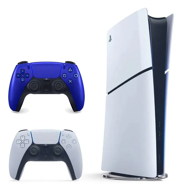 Kit PS5 Slim Digital 1TB c/Returnal + Ratchet & Clank + Controle Dualsense Cobalt Blue Sony