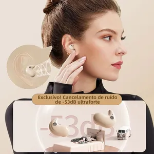 Fone de ouvido sem fio invisível sono TWS fone de ouvido bluetooth escondido à prova d'água esportes bluetooth 5.4